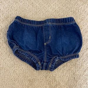 Denim Ruffled Shorts
